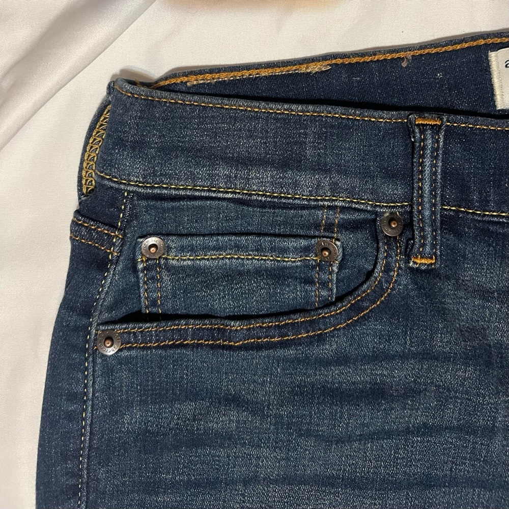 Abercrombie Kids Dark Blue Strait Jeans BOYS Size 15 16 NWT - Picture 6 of 15